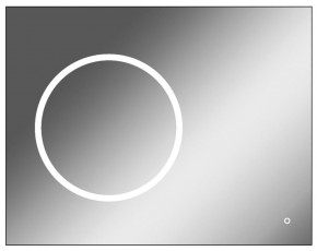 Зеркало Eclipse 90 black с подсветкой Sansa (SE1031Z) в Шадринске - shadrinsk.ok-mebel.com | фото