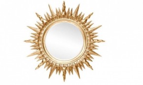 Зеркало круглое золото (1810(1) в Шадринске - shadrinsk.ok-mebel.com | фото